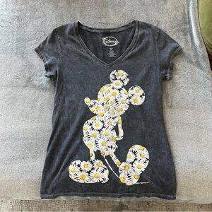 Disney Women's Gray Mickey Mouse Daisy Tee